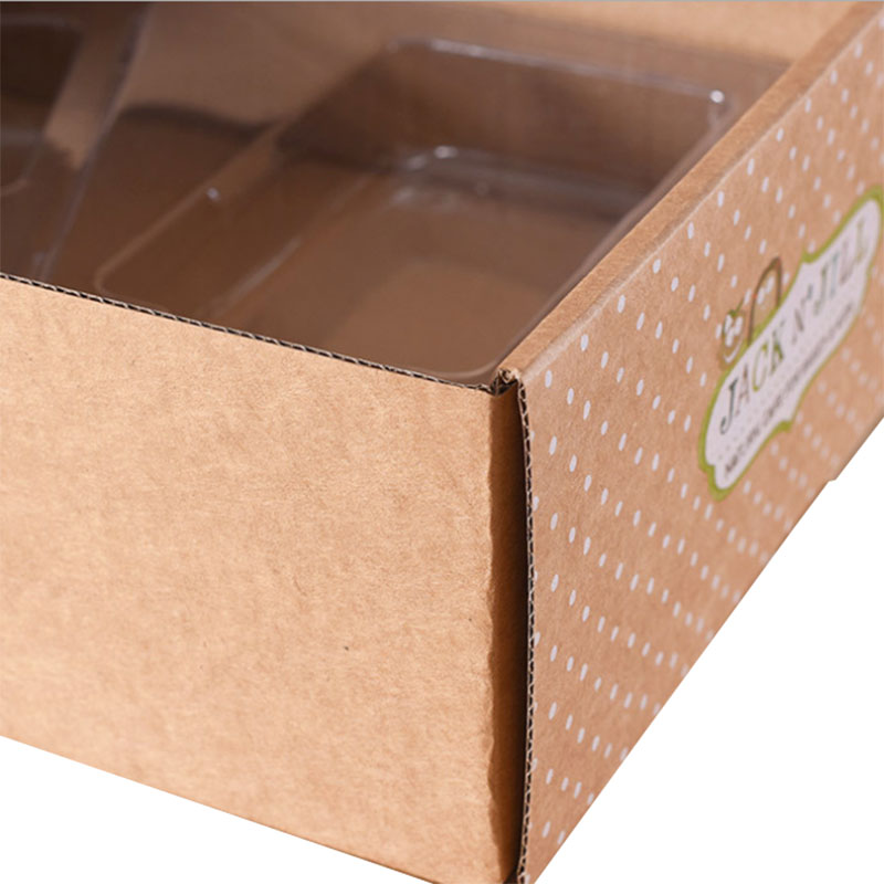 Bedrucken von 350 g/m² Kraftpapier Geschenkverpackung Flugzeugbox mit PVC-Fenster