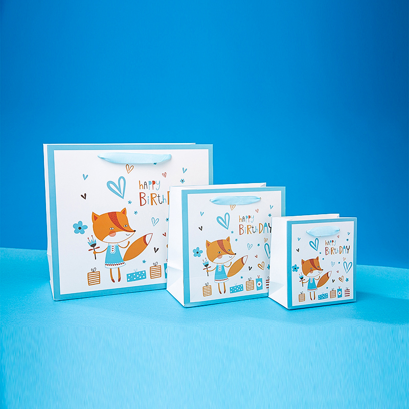 Kleine Fuchs Geschenkpapiertüte für Kindergeburtstagsfeier