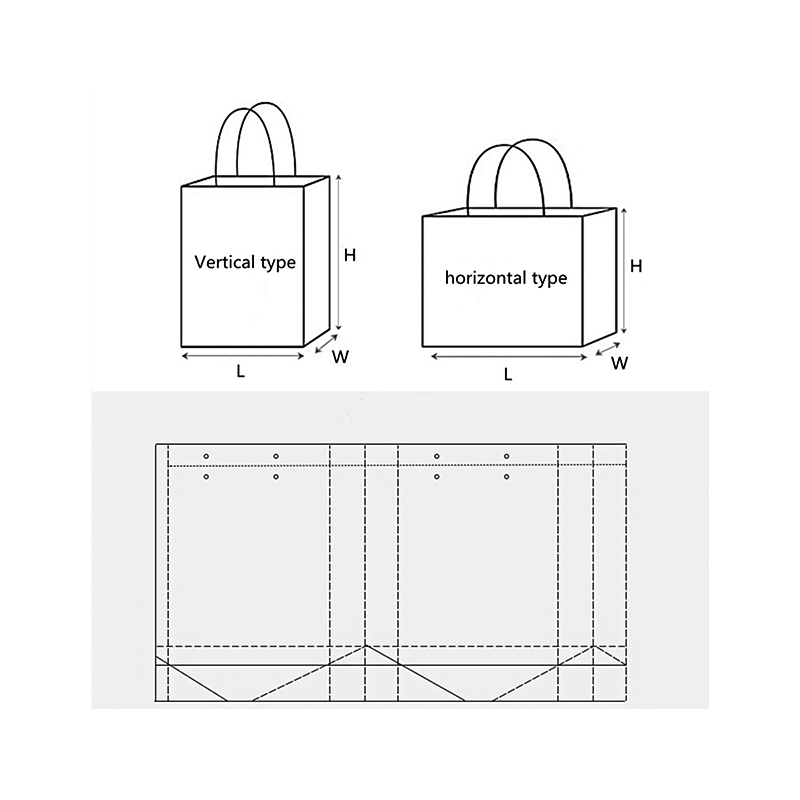 Luxus-Schmuckpapiertüten mit grauem Seil